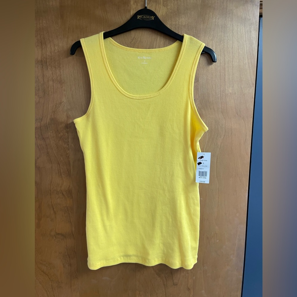 Kim Rogers Yellow Tank Top NWT - Picture 6 of 7
